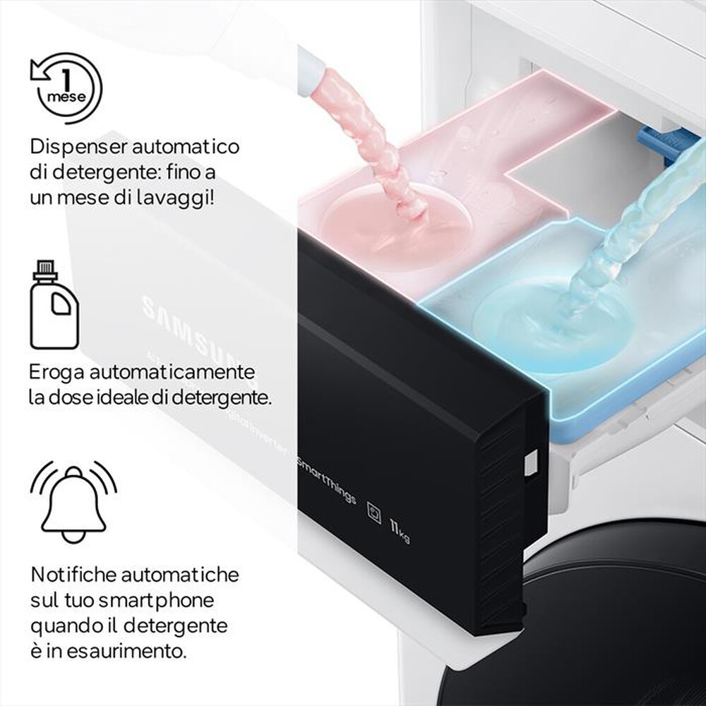 Immagine del prodotto SAMSUNG - Lavatrice WW90DB8U95GBU3 9Kg Classe A-Nero