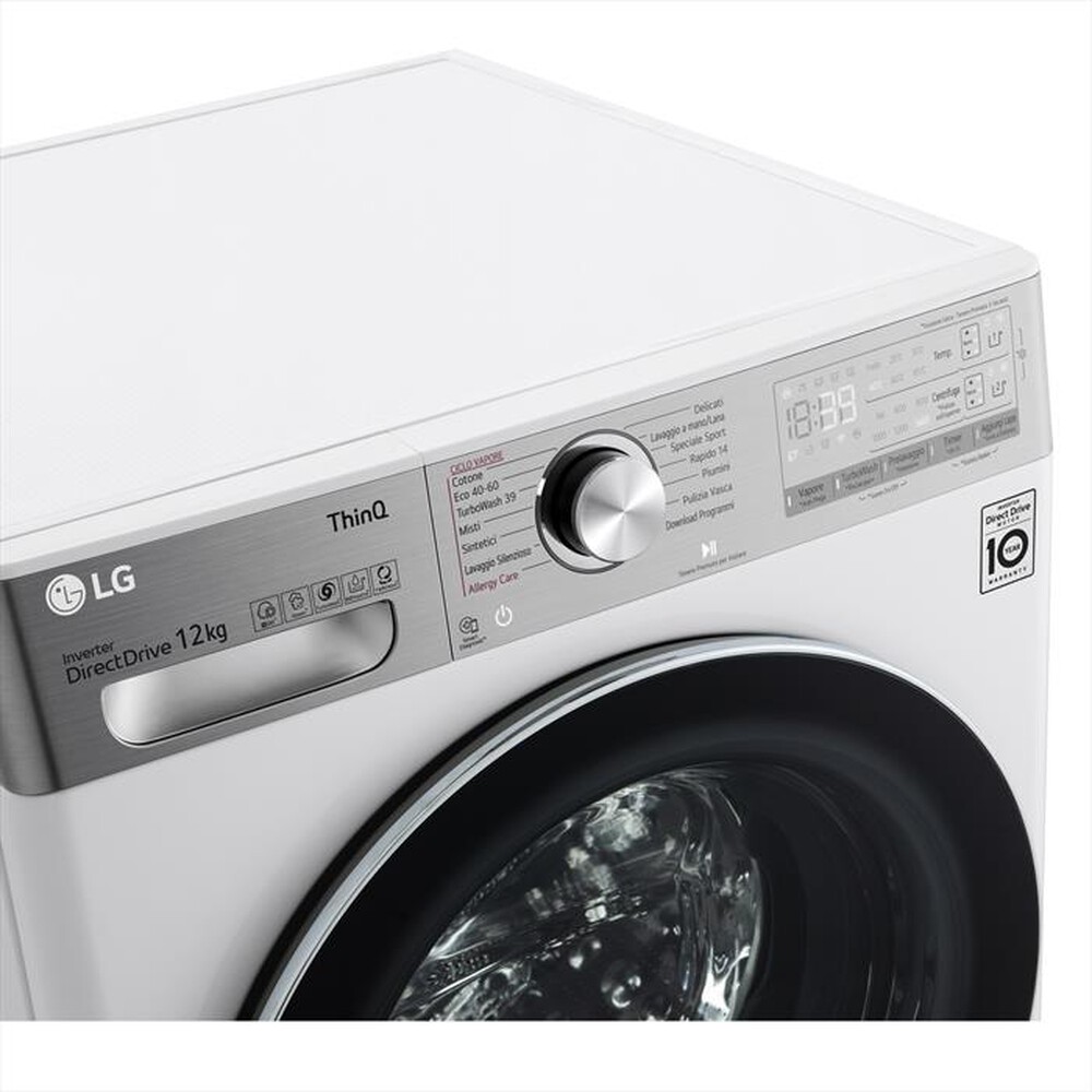 "LG - Lavatrice F4WV912P2EA 12 Kg Classe A-White"