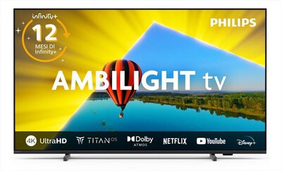 PHILIPS - Smart TV LED UHD 4K 43" 43PUS8079/12-Black