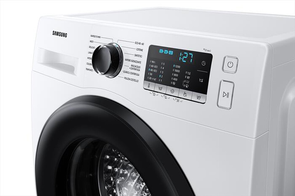 Immagine del prodotto SAMSUNG - Lavatrice WW80AGAS21AEET 8 Kg Classe E-BIANCO OBLO' NERO