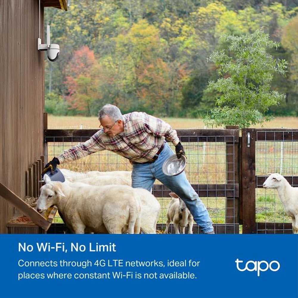 "TP-LINK - TW40GW TELECAMERA PAN/TILT OUTDOOR 4G LTE-Bianco"