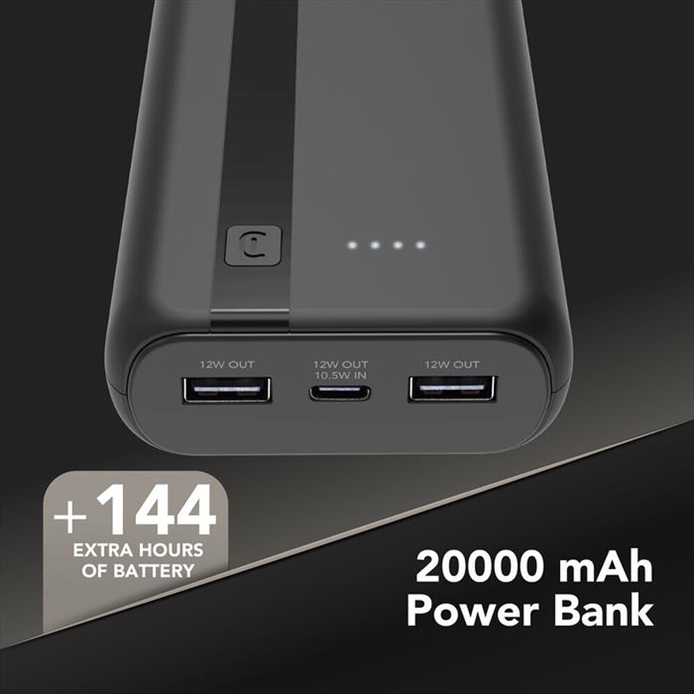Immagine del prodotto CELLULARLINE - Caricabatterie Portatile PBENTRY20000K-Nero