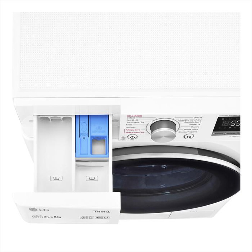 "LG - Lavatrice F4WV508S1B 8 Kg Classe B-White"