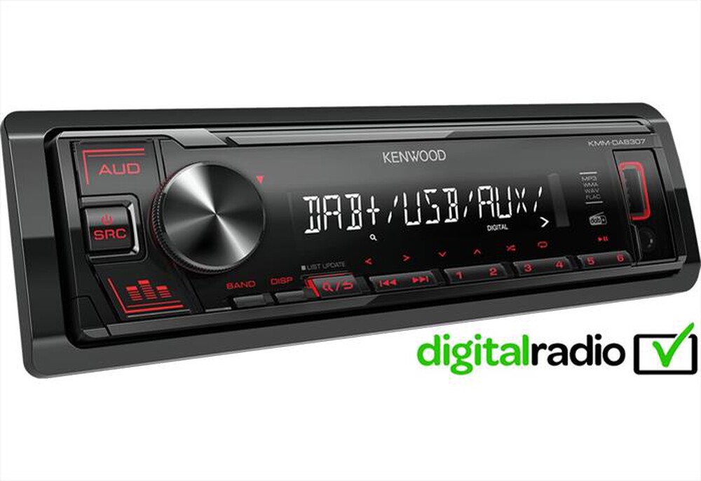 Immagine del prodotto KENWOOD - SINTOLETTORE DIGITAL MEDIA KMM-DAB307-Nero