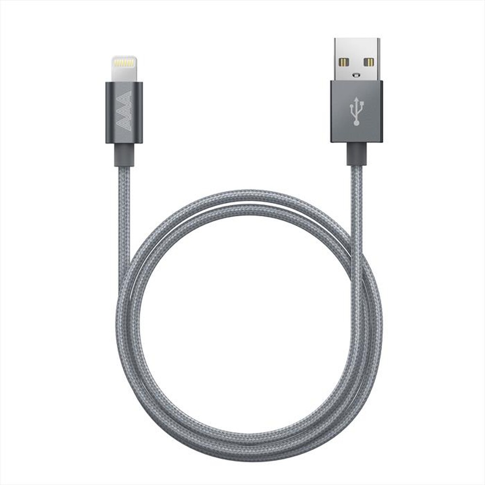 "AAAMAZE - ALUMINUM LIGHTNING CABLE 1M-Grey"