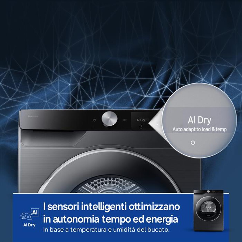Immagine del prodotto SAMSUNG - Asciugatrice DV90DG6845LBU3 9Kg Classe A-Nero