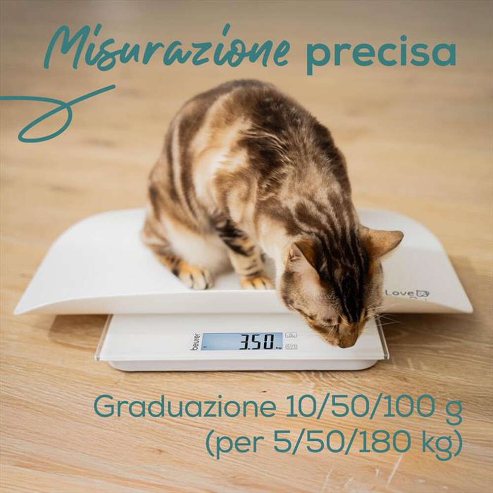 Immagine del prodotto BEURER - Bilancia 2 in 1 pesa-animali PP 170 POLLY-Bianco