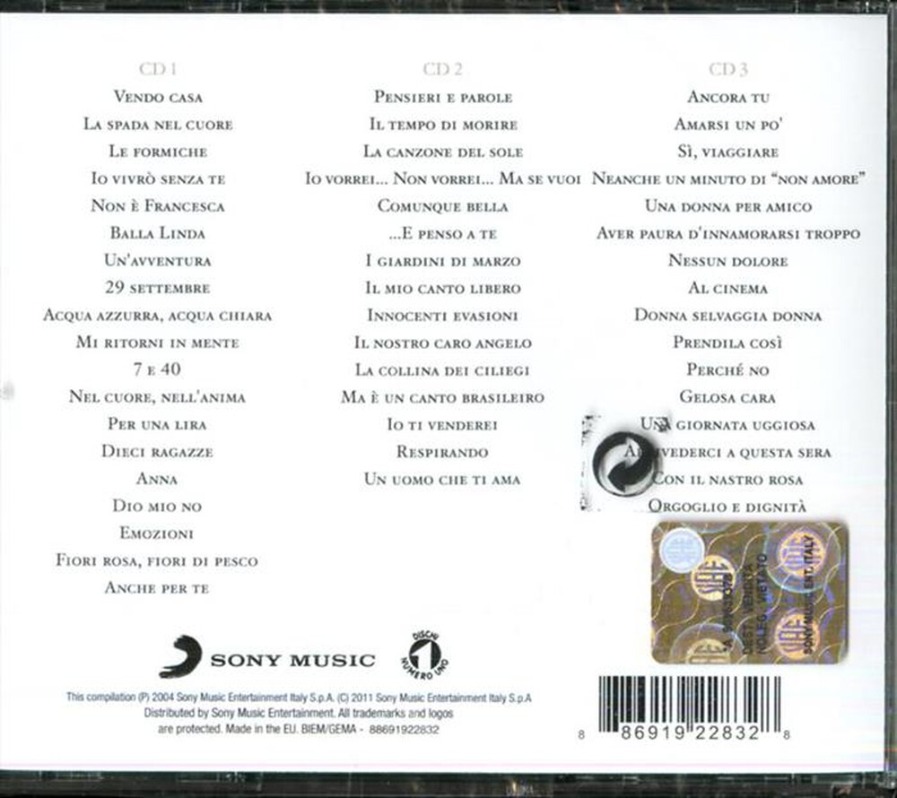 "SONY MUSIC - Battisti-Le Avventure di Battisti e Mogol (Vol.1)"