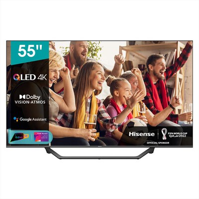 HISENSE - Smart Tv QLED 4K Dolby Vision 55" 55A72GQ - Silver
