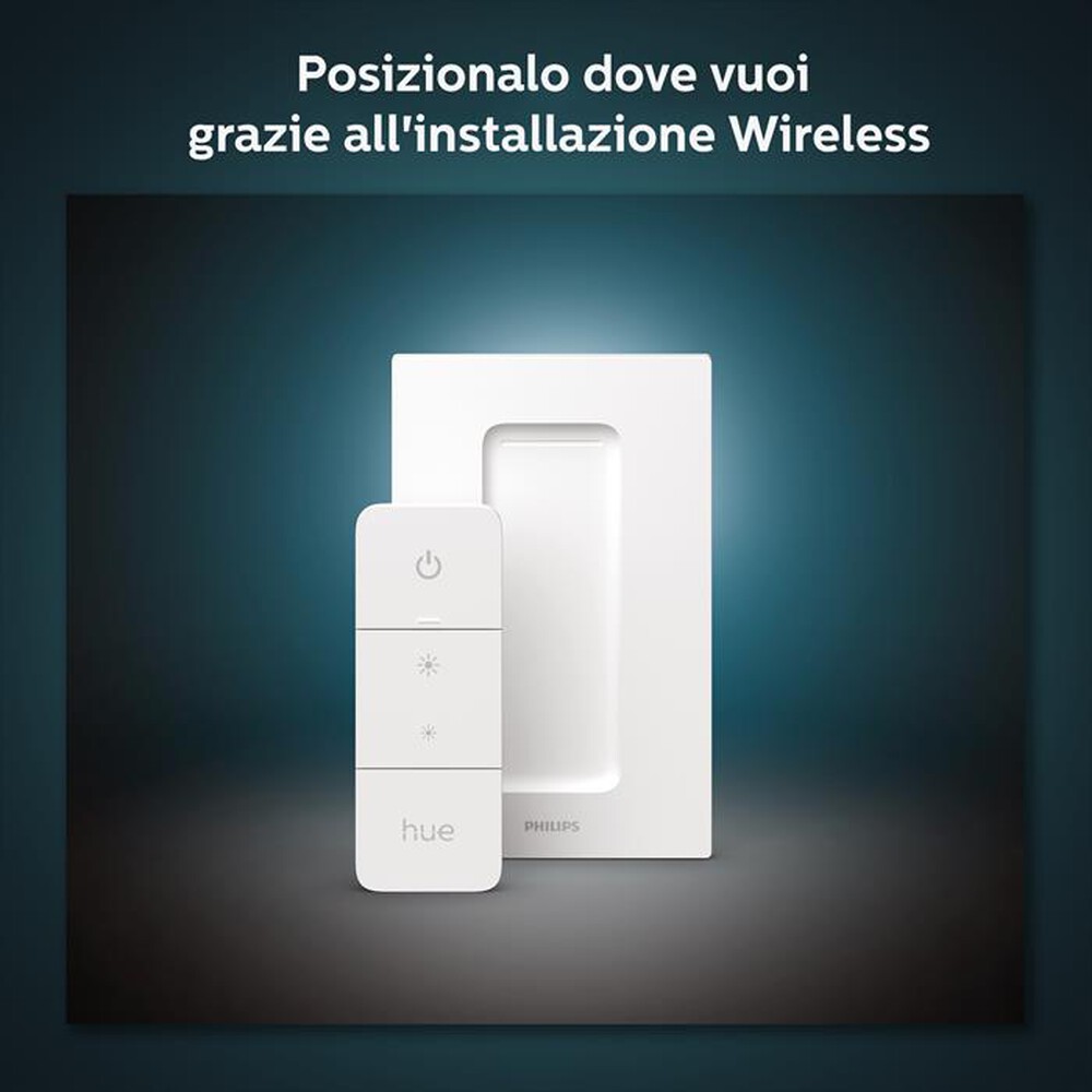 "PHILIPS - HUE DIMMER SWITCH V2 INTERRUTTORE WIRELESS-Bianca"