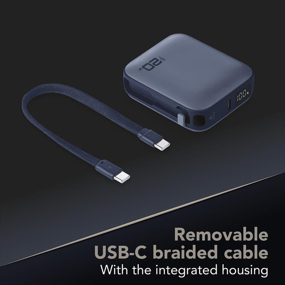 Immagine del prodotto CELLULARLINE - POWER BANK POCKET 10000 MAH 20W PORTA USB-C BLU-Blu