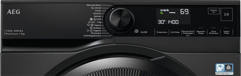 Immagine del prodotto AEG - Lavatrice LR7BLACK 9 Kg Classe A-Nero
