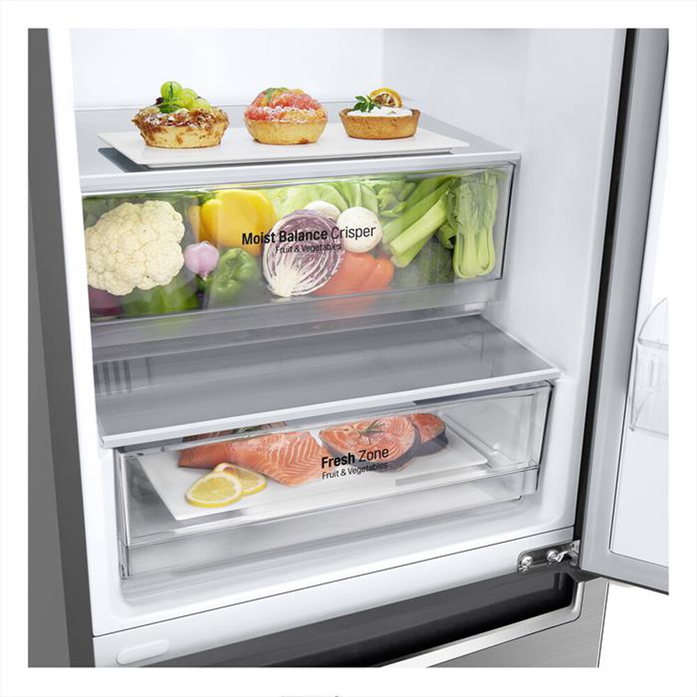 "LG - Frigorifero combinato GBB62PZJMN Classe E 384 lt-Argento"