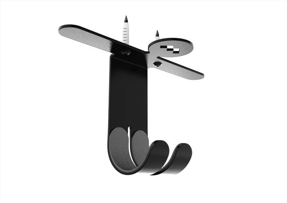 "MELICONI - OMINO GANCIO SOFFITTO BIC-Acciaio di colore nero con pro"