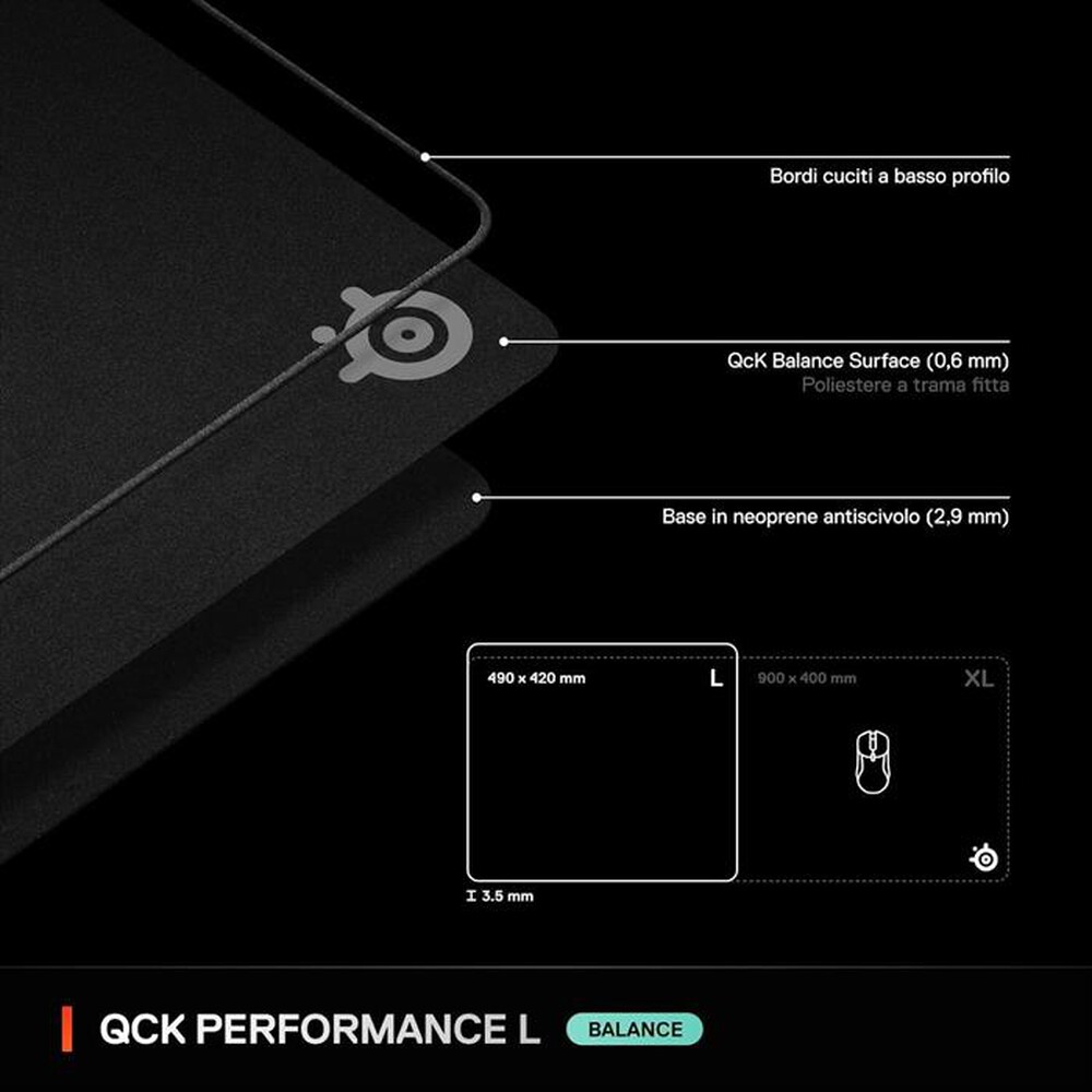 Immagine del prodotto STEELSERIES - QCK PERF L - BALANCE-Nero