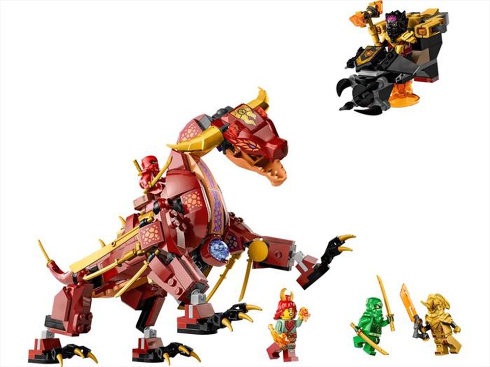 "LEGO - NINJAGO Dragone di Lava Transformer Heatwave-71793"