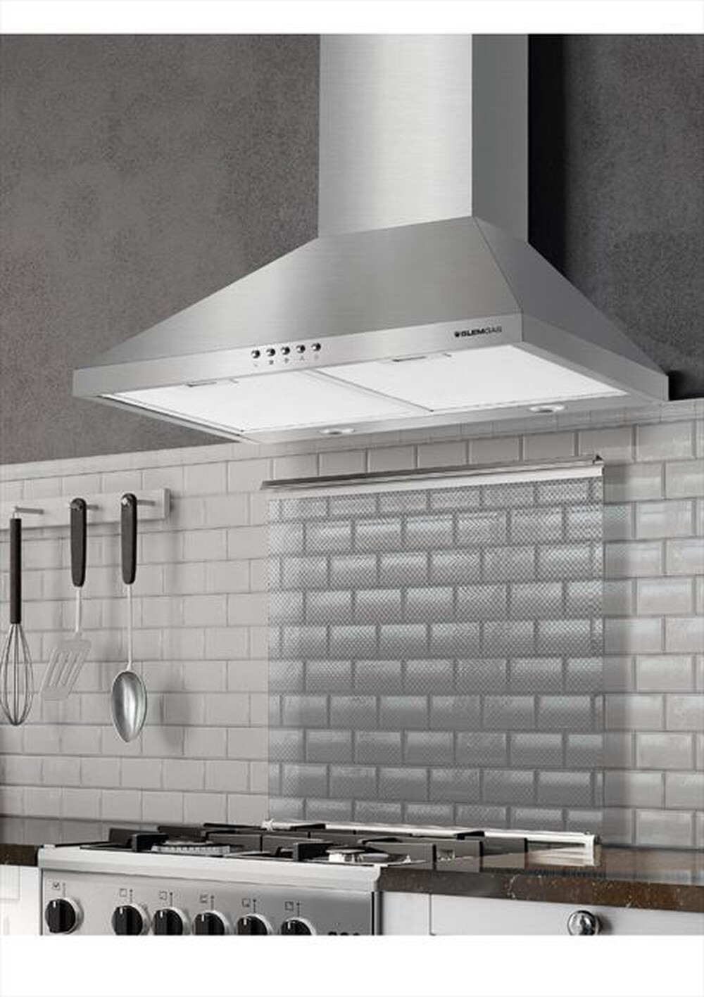 Immagine del prodotto GLEM GAS - Cappa decorativa a parete GHP663IX-INOX