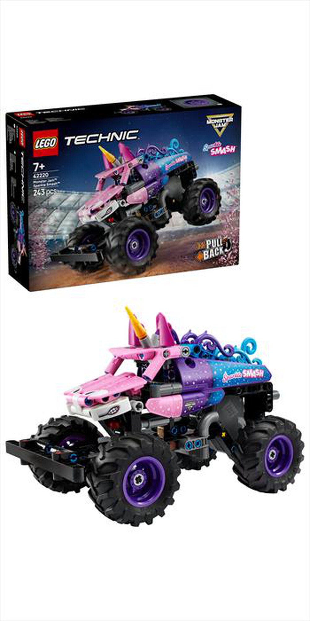 Immagine del prodotto LEGO - TECHNIC Monster Jam Sparkle Smash retrocarica42220
