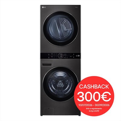 LG - Lavasciuga WT1716BBF 17/16Kg Classe E/B-Nero