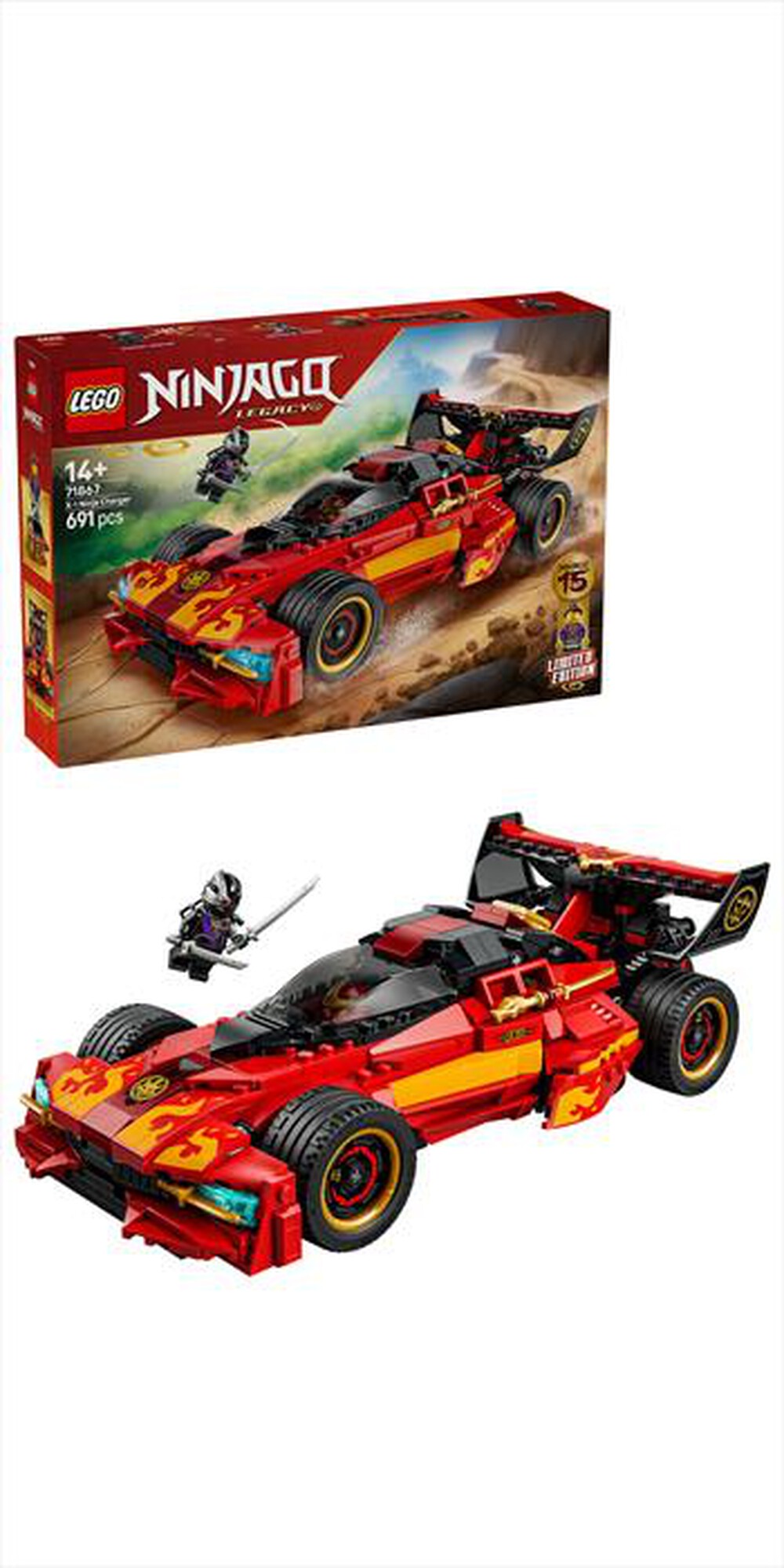 Immagine del prodotto LEGO - NINJAGO Super-bolide Ninja X-1 - 15&deg; Ann - 71867