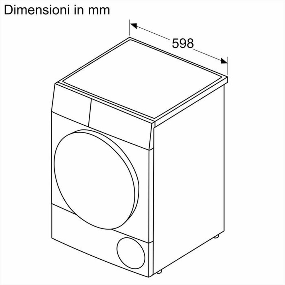 "BOSCH - Asciugatrice WQG233D1IT - 8 Kg - A+++-Bianco"