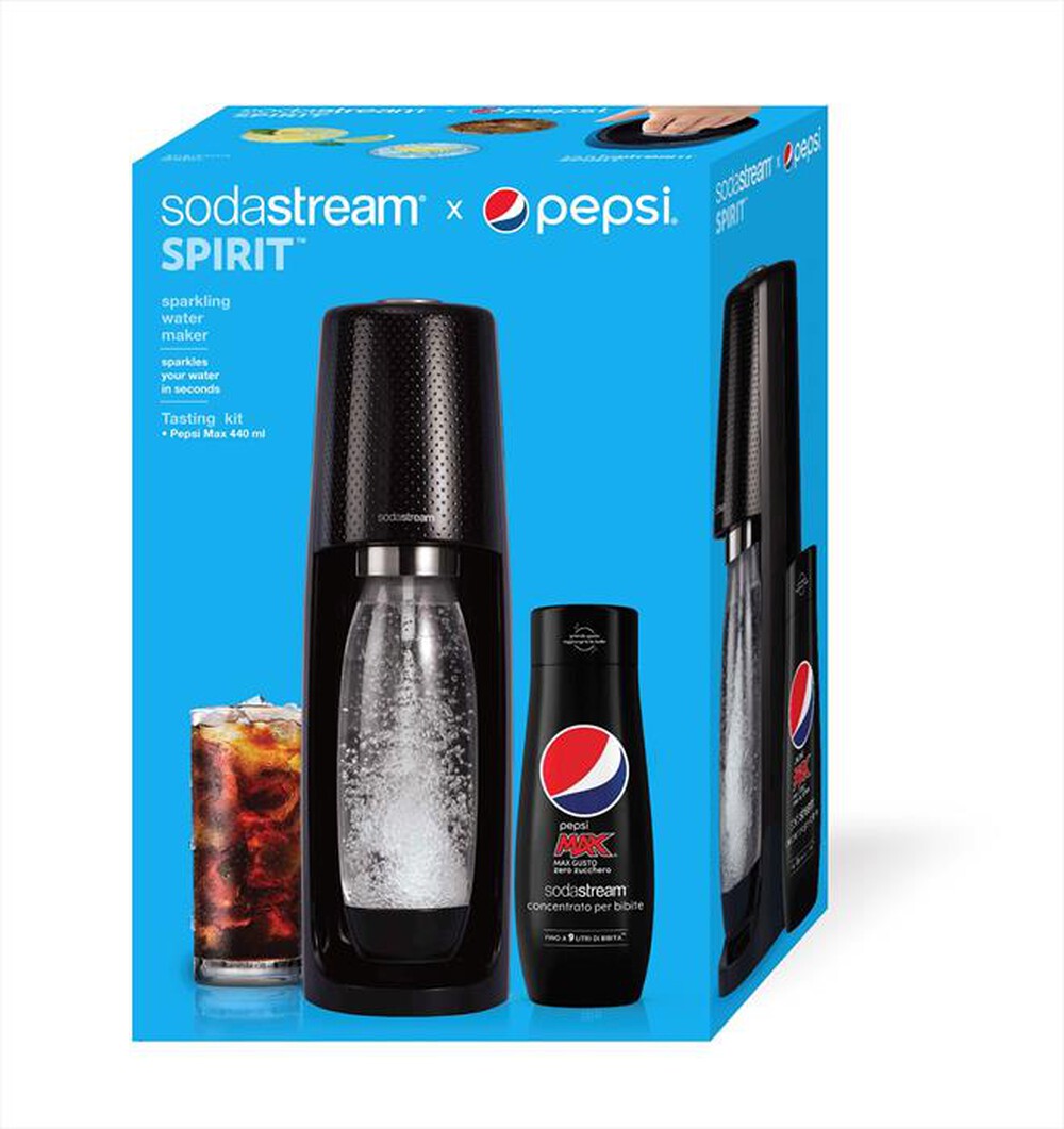 "SODASTREAM - SPIRIT MEGAPACK PEPSI-NERO"
