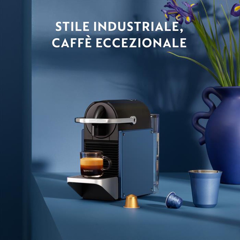 "DE LONGHI - Macchina da caffè Pixie EN127.BL capsule Nespresso-blu"