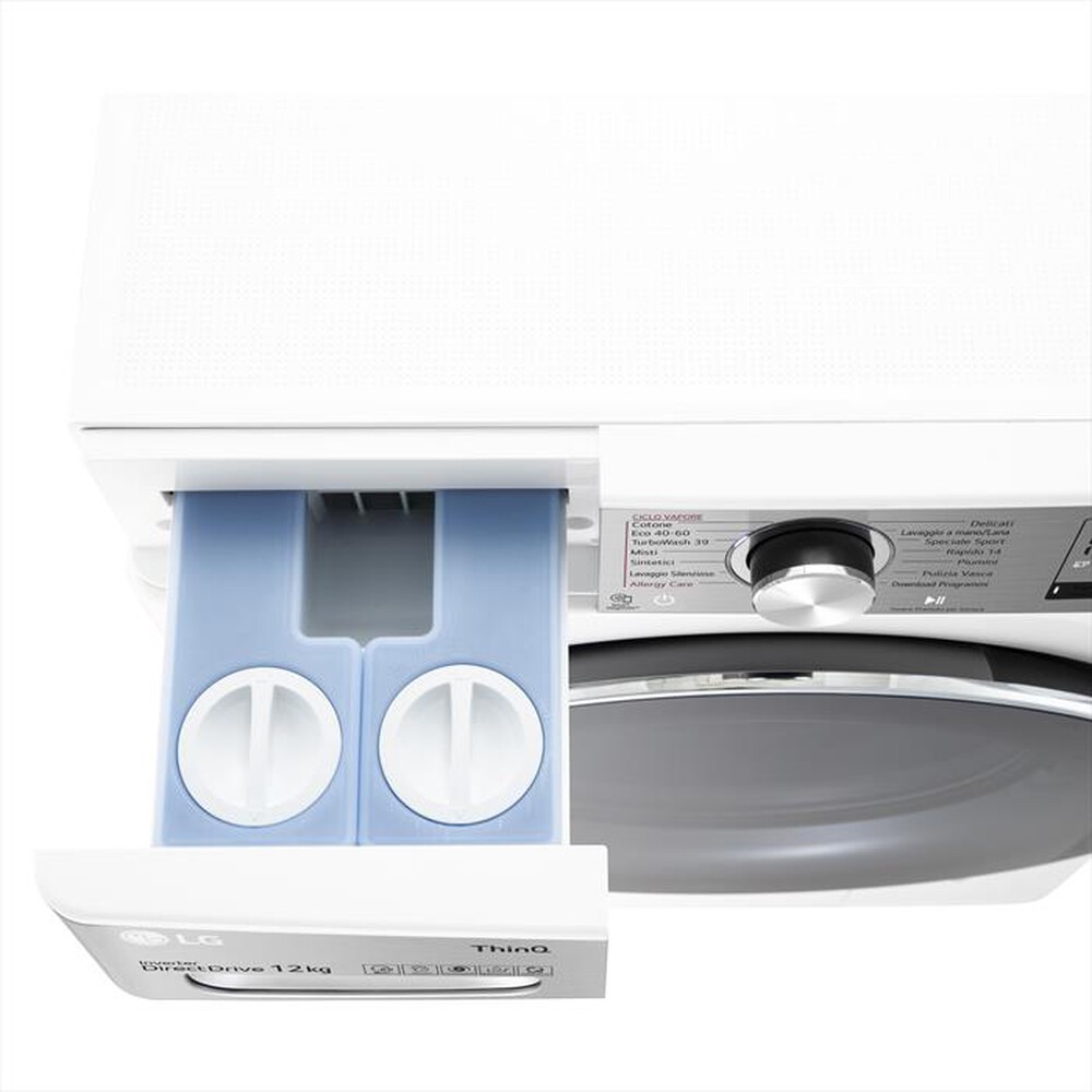 "LG - Lavasciuga F4DV912H2EA 12/8 Kg Classe E-Bianco"