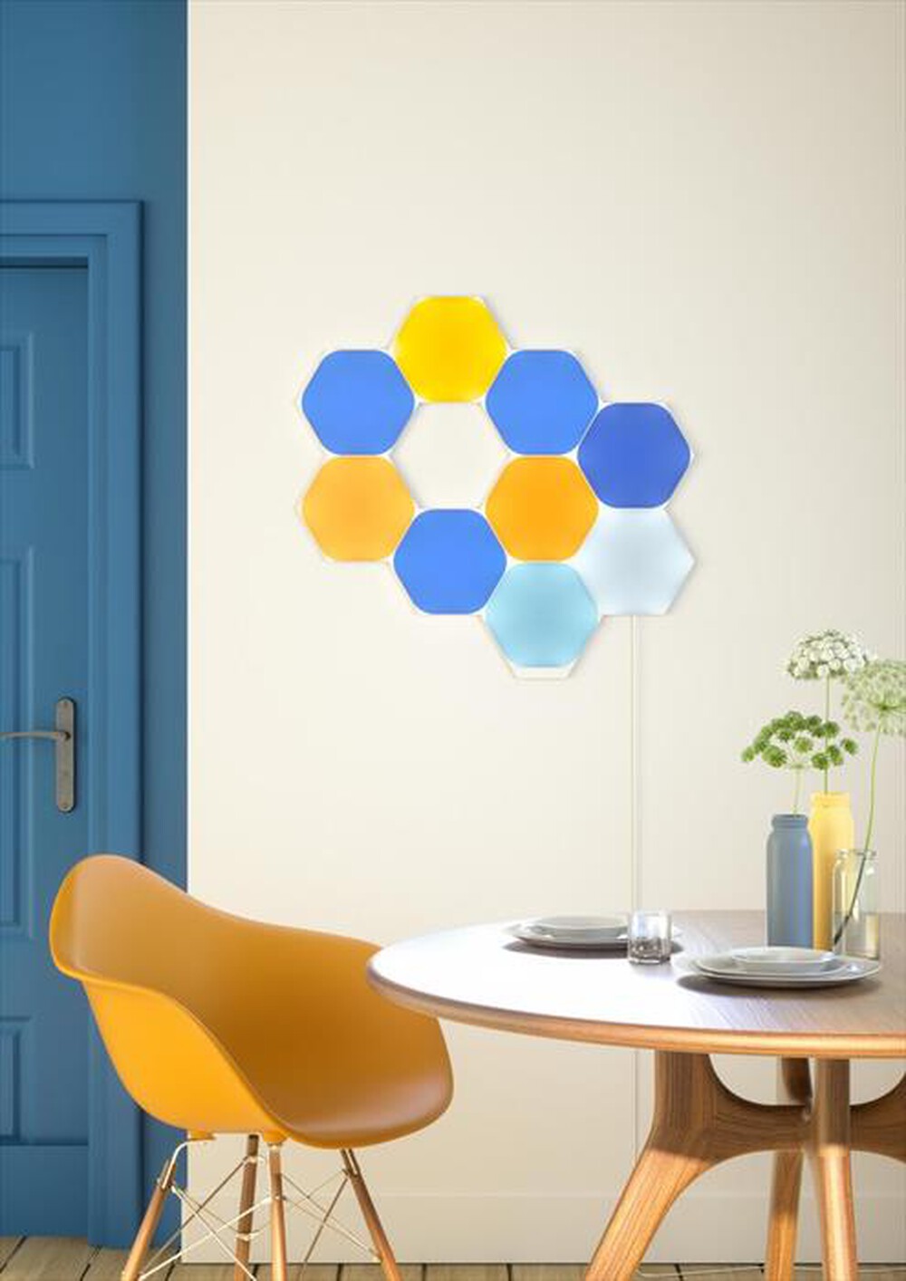 "NANOLEAF - Shapes Smarter KIT - 9 esagoni luminosi (lampade)-WHITE"