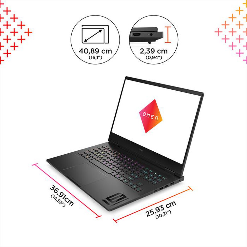 "HP - Notebook OMEN 16-WF0002NL-Shadow Black"