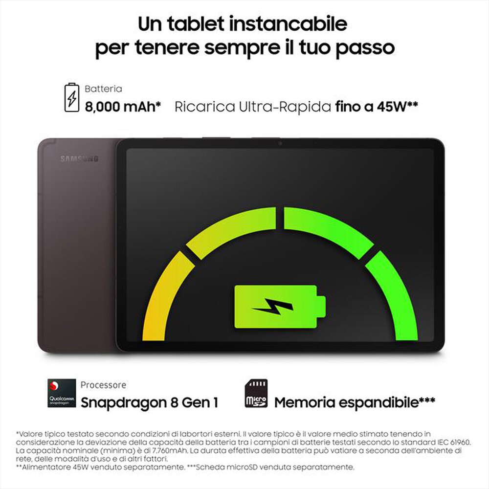 "SAMSUNG - GALAXY TAB S8 5G 128GB-Graphite"
