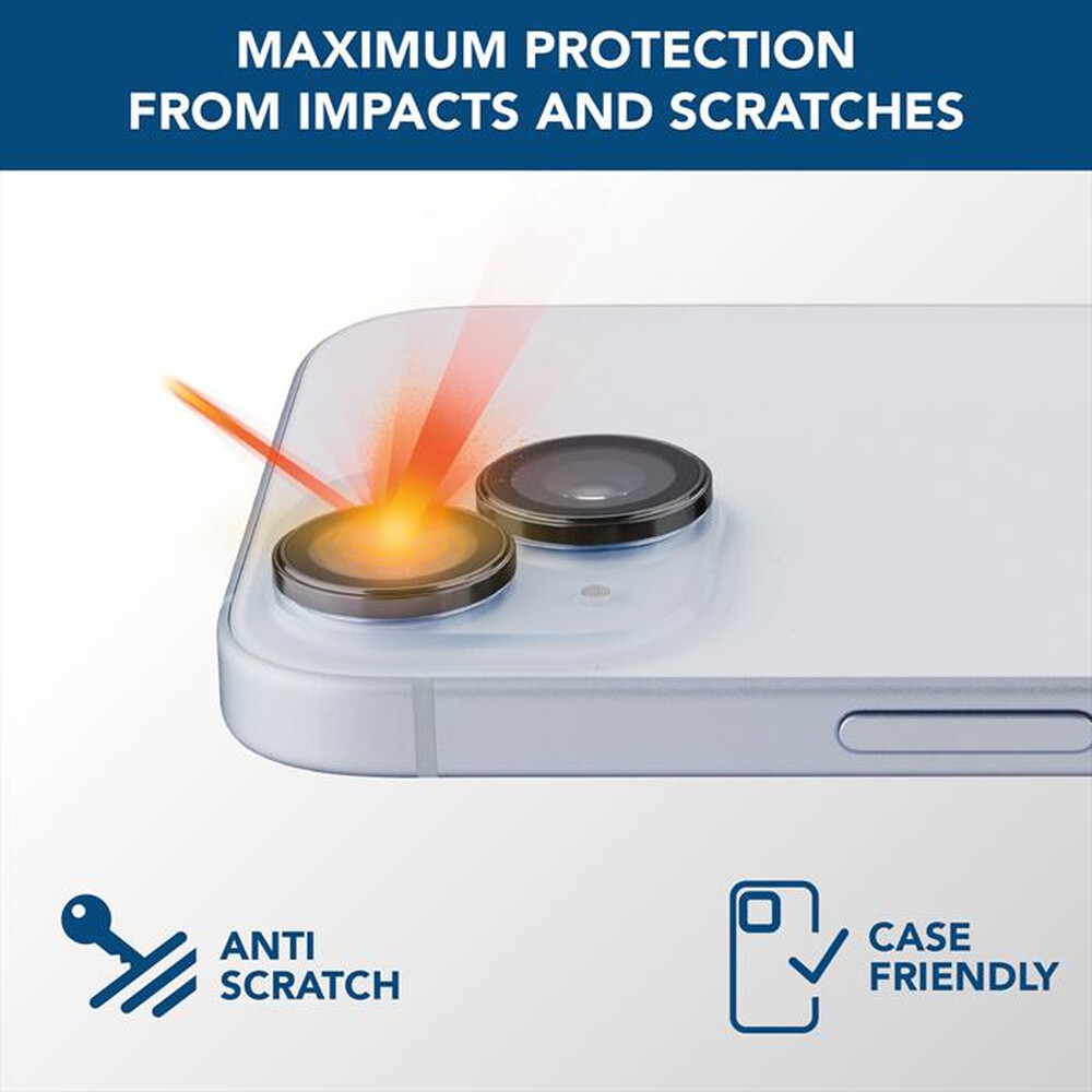 Immagine del prodotto CELLULARLINE - CAMERA LENS RING - IPHONE 15 / 15 PLUS-Transparent