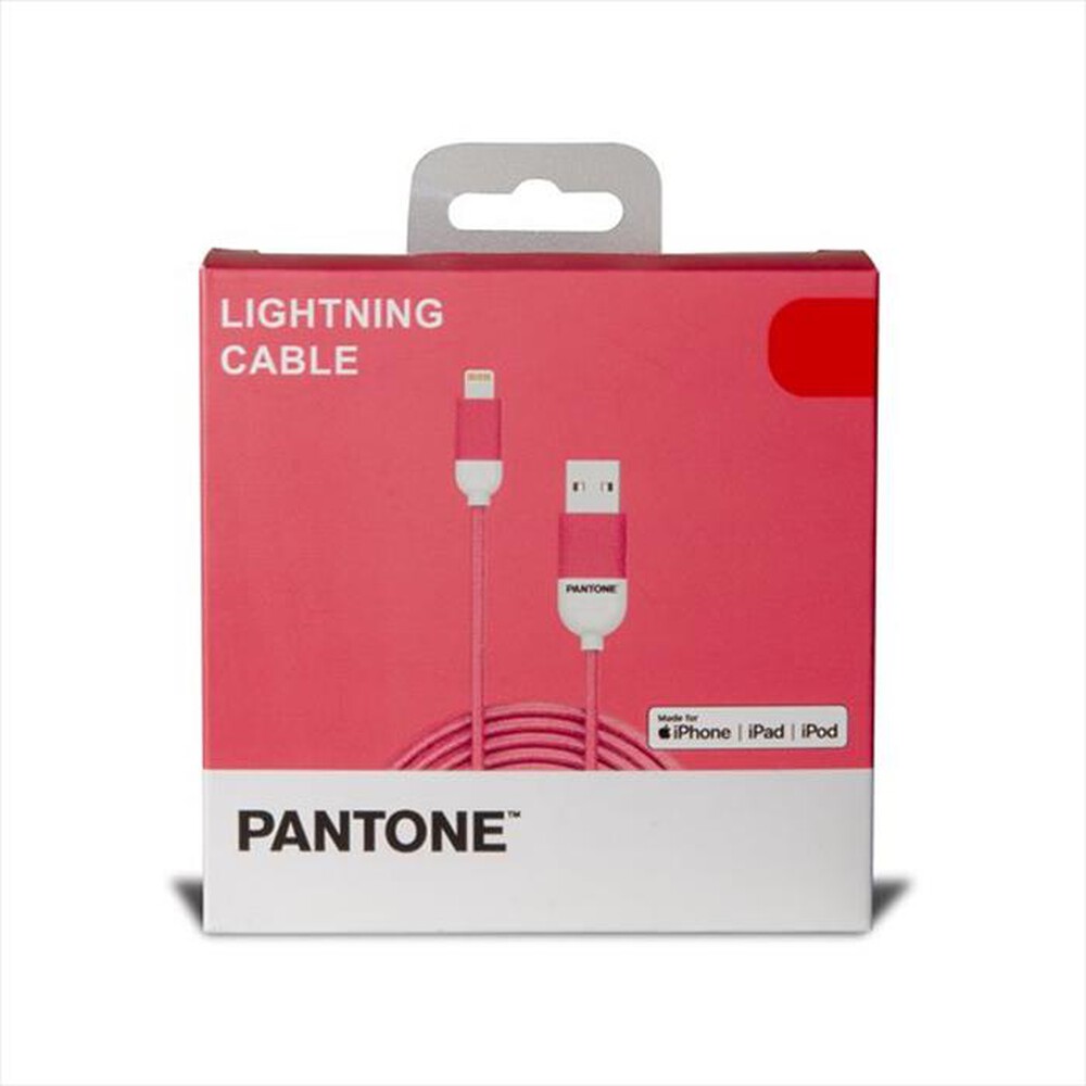 "PANTONE - PT-LCS001-5P - LIGHTNING CABLE 1 5 MT-ROSA/PLASTICA"