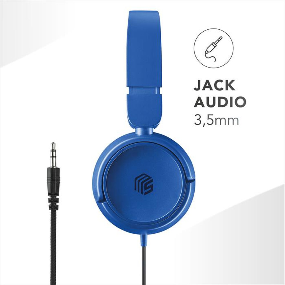 Immagine del prodotto CELLULARLINE - Cuffie a padiglione chiuso MUSICSOUNDFULLCB-Blu