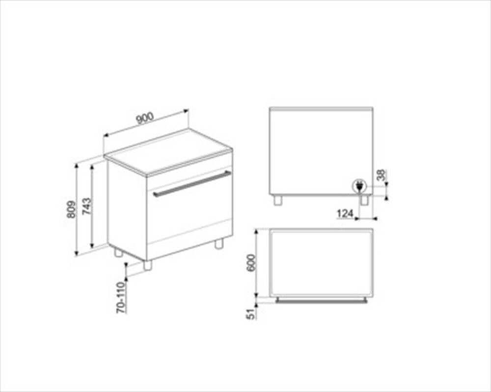 Immagine del prodotto SMEG - Cucina elettrica C91IEX9 Classe A