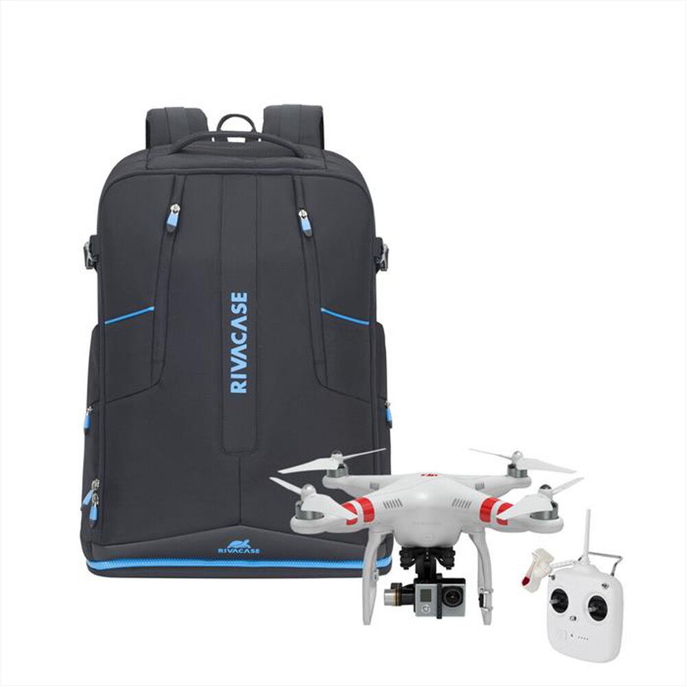 "RIVACASE - 7890 ZAINO PER DRONE CON PORTA NOTEBOOK DA 13\"-NERO"