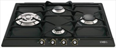 SMEG - Piano cottura a gas SR764AO 4 fuochi 60cm-Antracite,  SMEG - Piano cottura a gas SR764AO 4 fuochi 60cm-Antracite