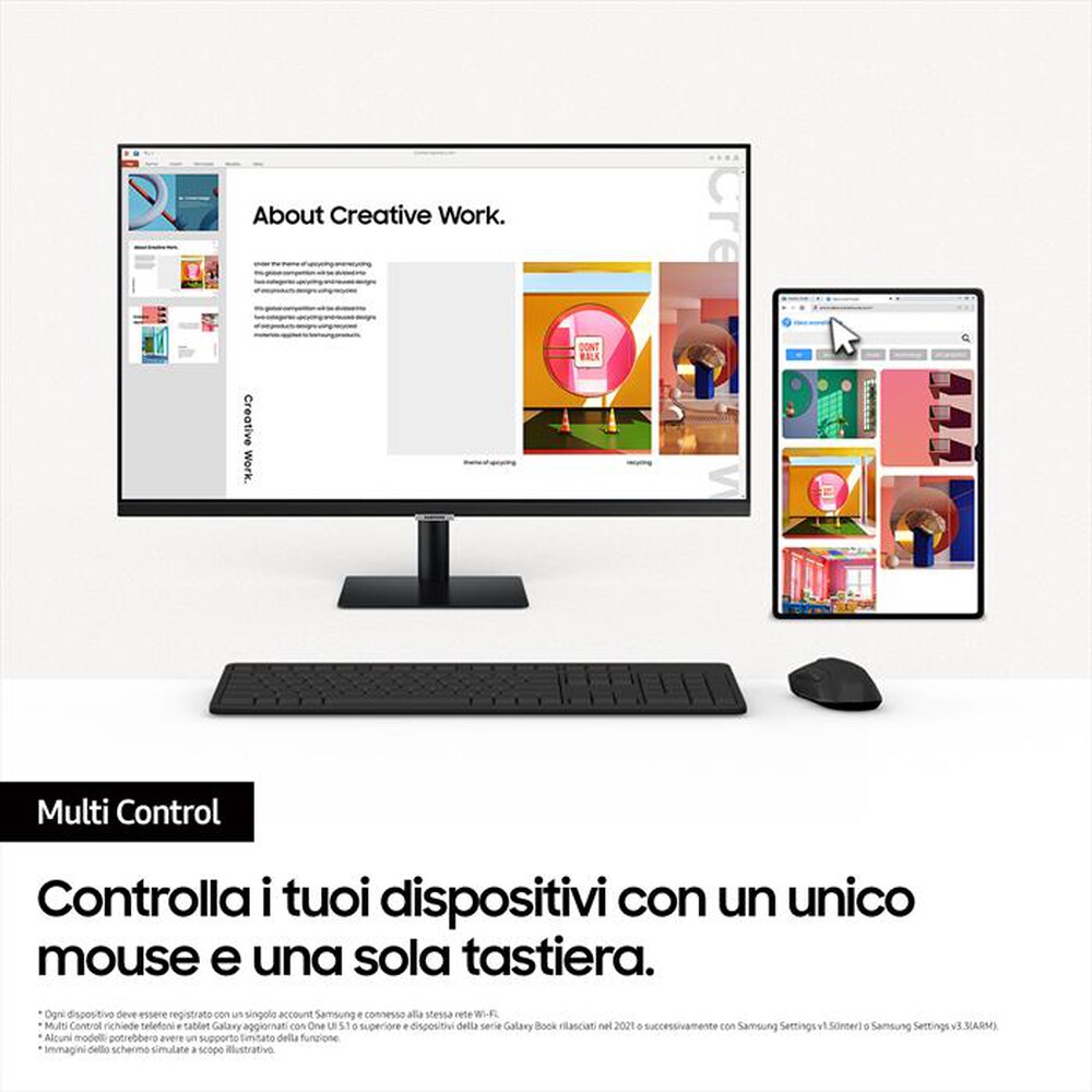 Immagine del prodotto SAMSUNG - SMART Monitor LED 27" M5 - M50D FULL HD FLAT
