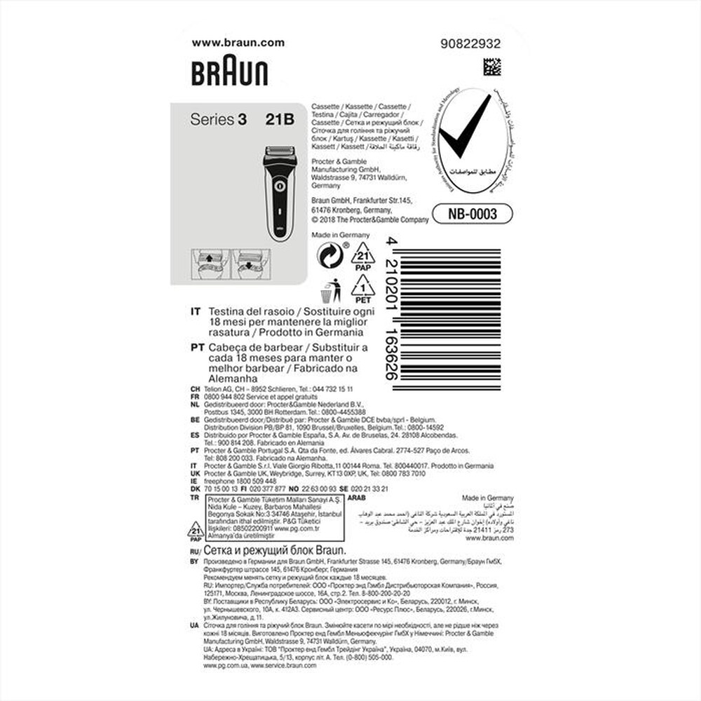 "BRAUN - 21B-ARGENTO"