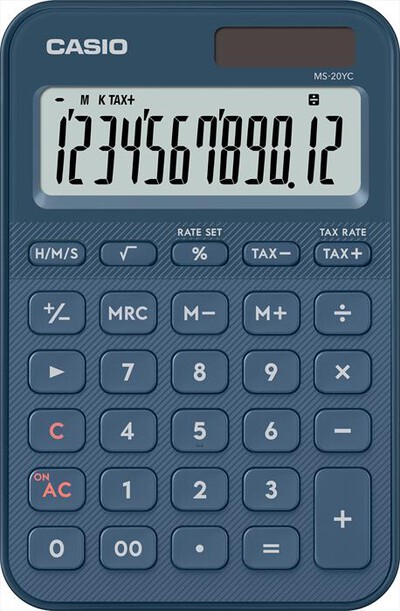CASIO - Calcolatrice da tavolo MS-20YC NY-BLU NAVY