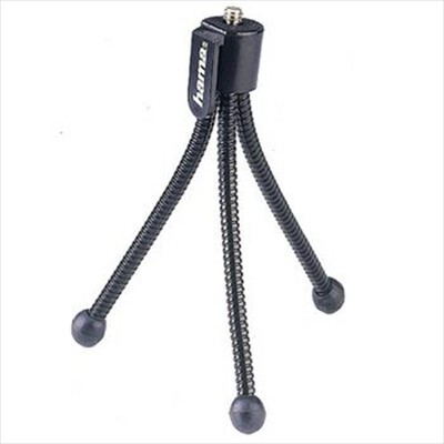 HAMA - Mini stativo "Flexi", nero (12 cm - 58 g) - 