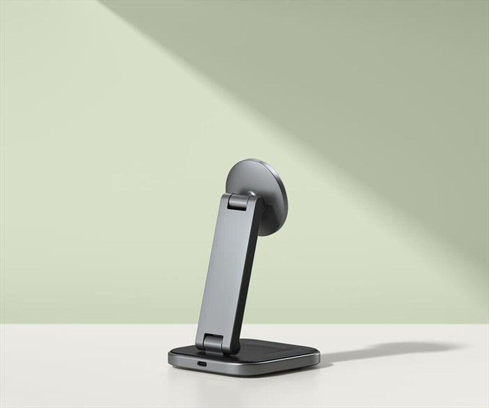 "SATECHI - STAND DI RICARICA WIRLESS 2 IN 1 PIEGHEVOLE-Nero"