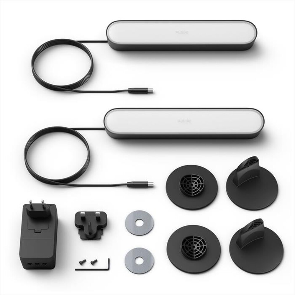 "PHILIPS - Hue Play Unità Base con alimentatore 2 pezzi-Nero"