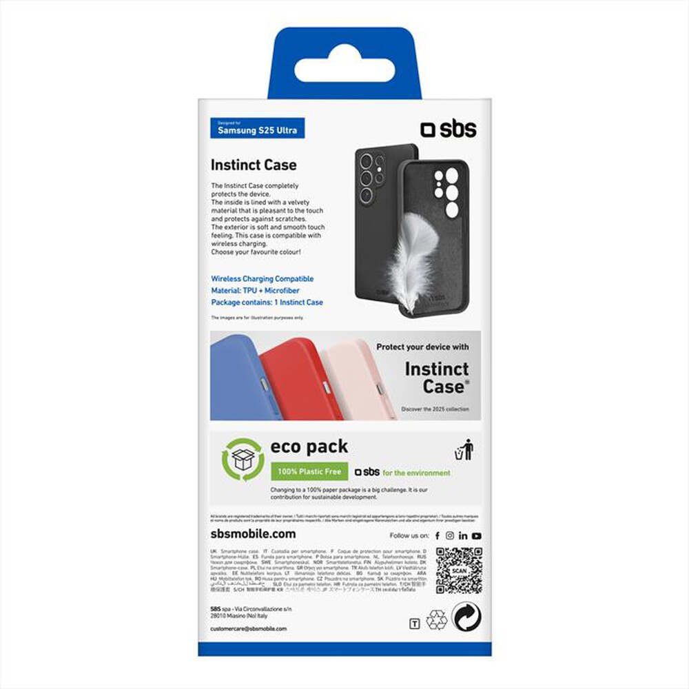 "SBS - Cover TEINSTSAS25UK per Samsung S25 Ultra-Nero"