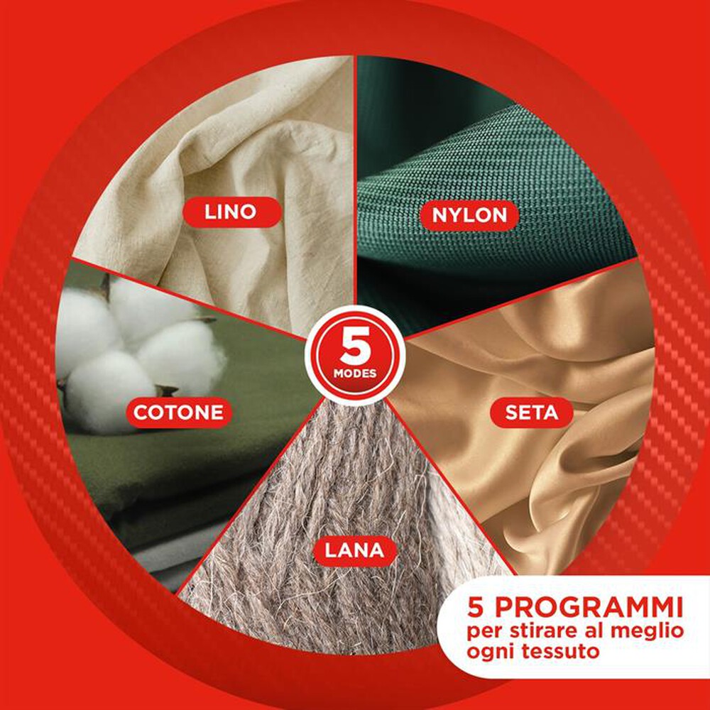 Immagine del prodotto POLTI - VAPORELLA VERTICAL STYLER GSM100BL-Nero/Rosso