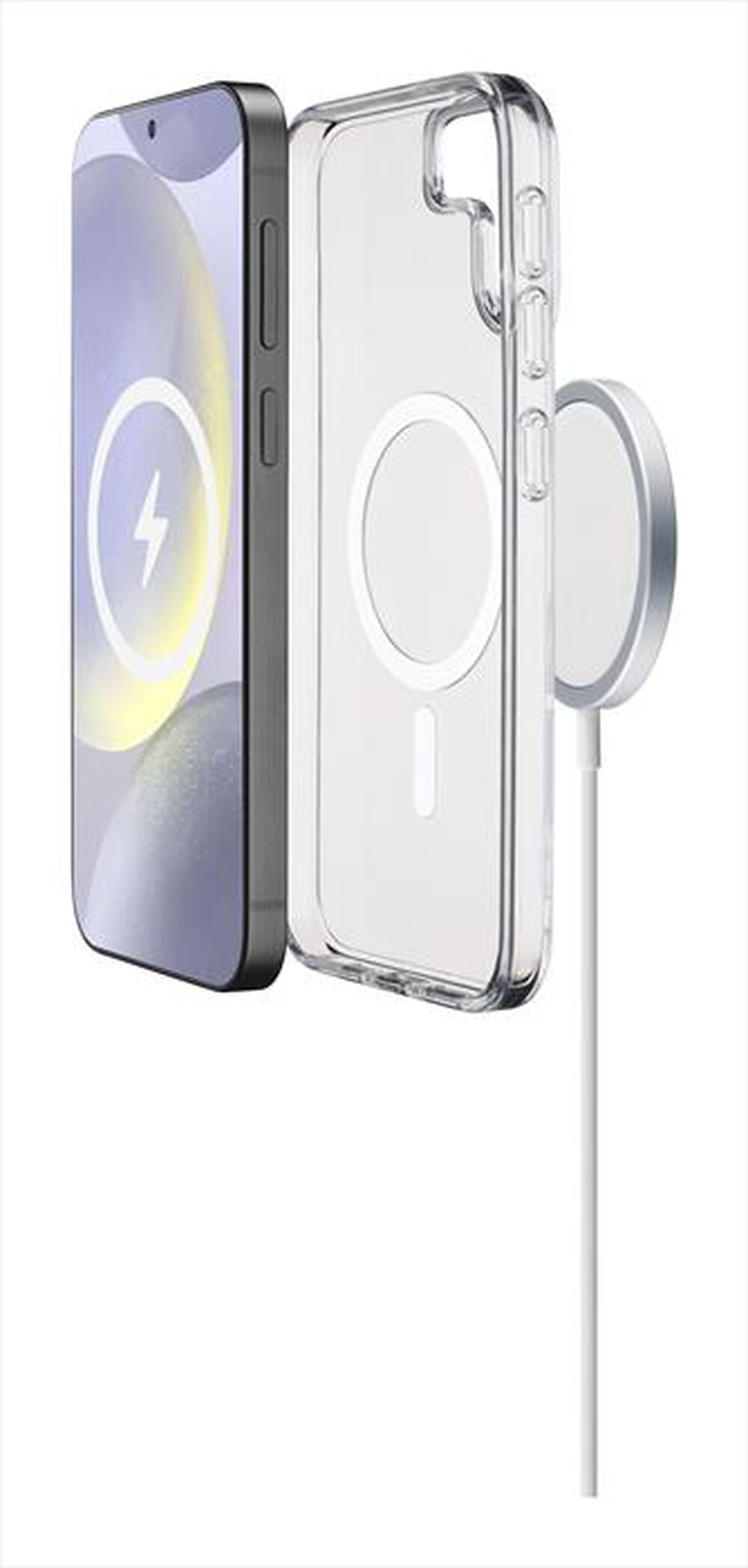 "CELLULARLINE - Cover GLOSS MAG per Galaxy S25 Ultra-Trasparente"