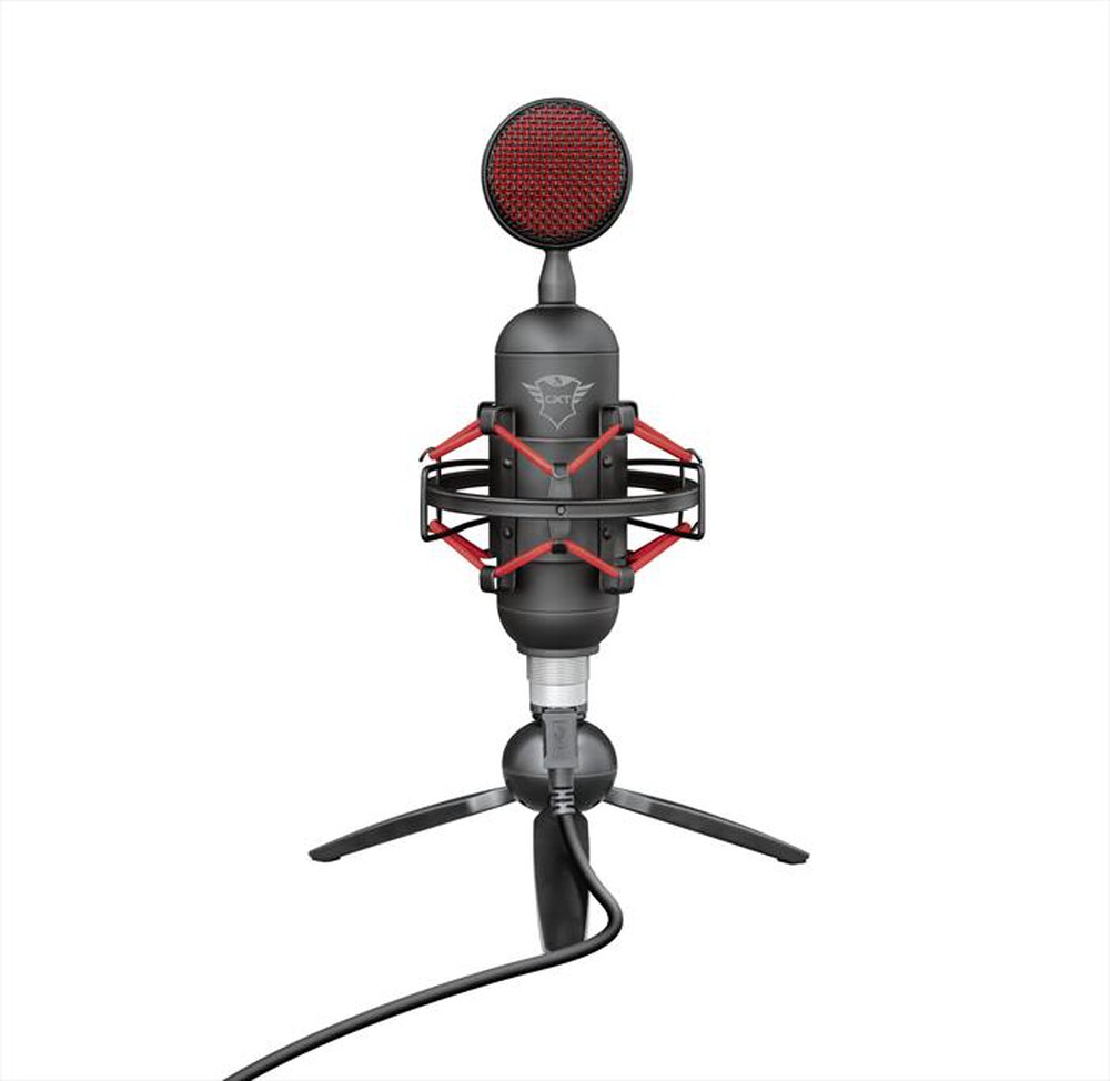 "TRUST - GXT244 BUZZ STREAMING MICROPHONE-Black/Red"