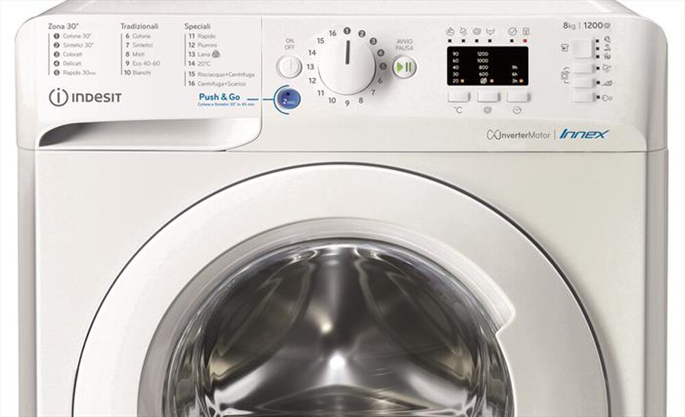 "INDESIT - Lavatrice BWA 81284X W IT N 8 Kg Classe C"