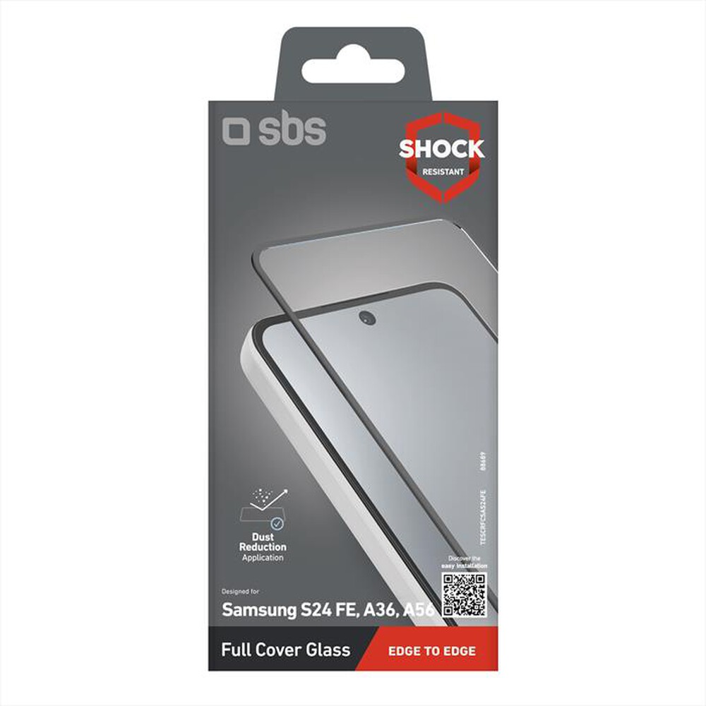 Immagine del prodotto SBS - Full cover glass Samsung S24 FE TESCRFCSAS24FE-Nero