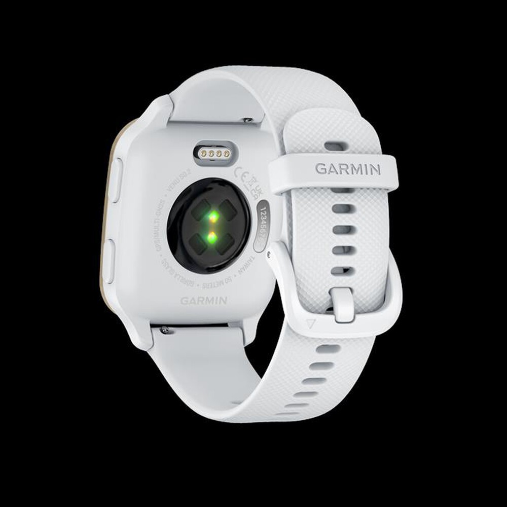 "GARMIN - Smart Watch VENU SQ 2-WHITE/CREAM GOLD"